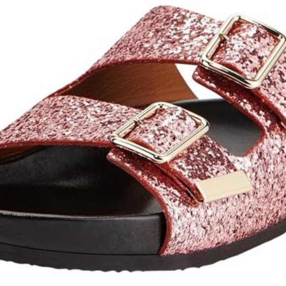 GIVENCHY Glitter Sparkle Buckle Sandals - Picture 2 of 8